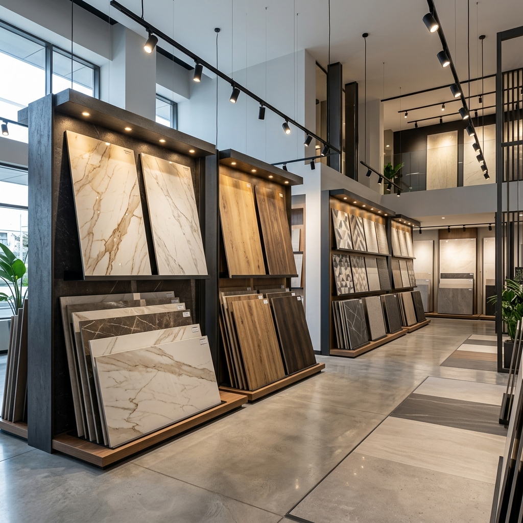 Modern seramik mağazası showroom